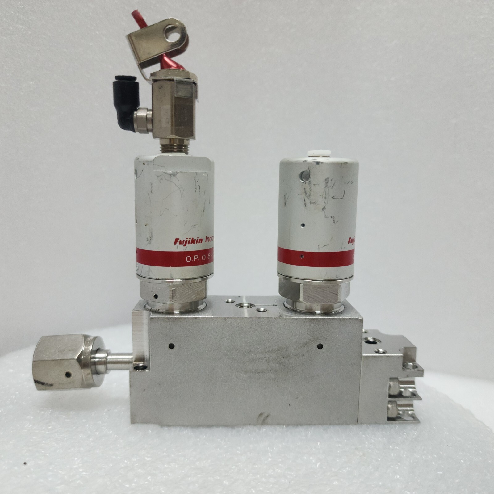 Fujikin 0.5-0.6MPa,Type N.C., C No. 477945 Valve Assembly,Used,Jp +97138