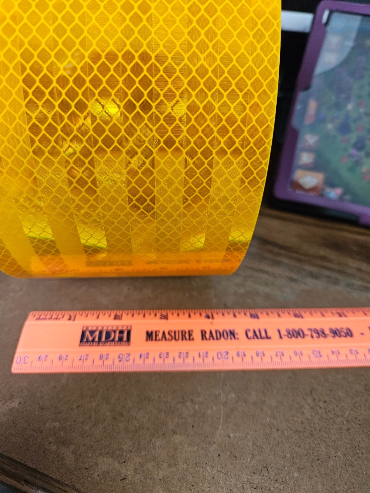 3M Conspicuity Reflective Tape Yellow 4 in. x 15 feet. 983-21ES series