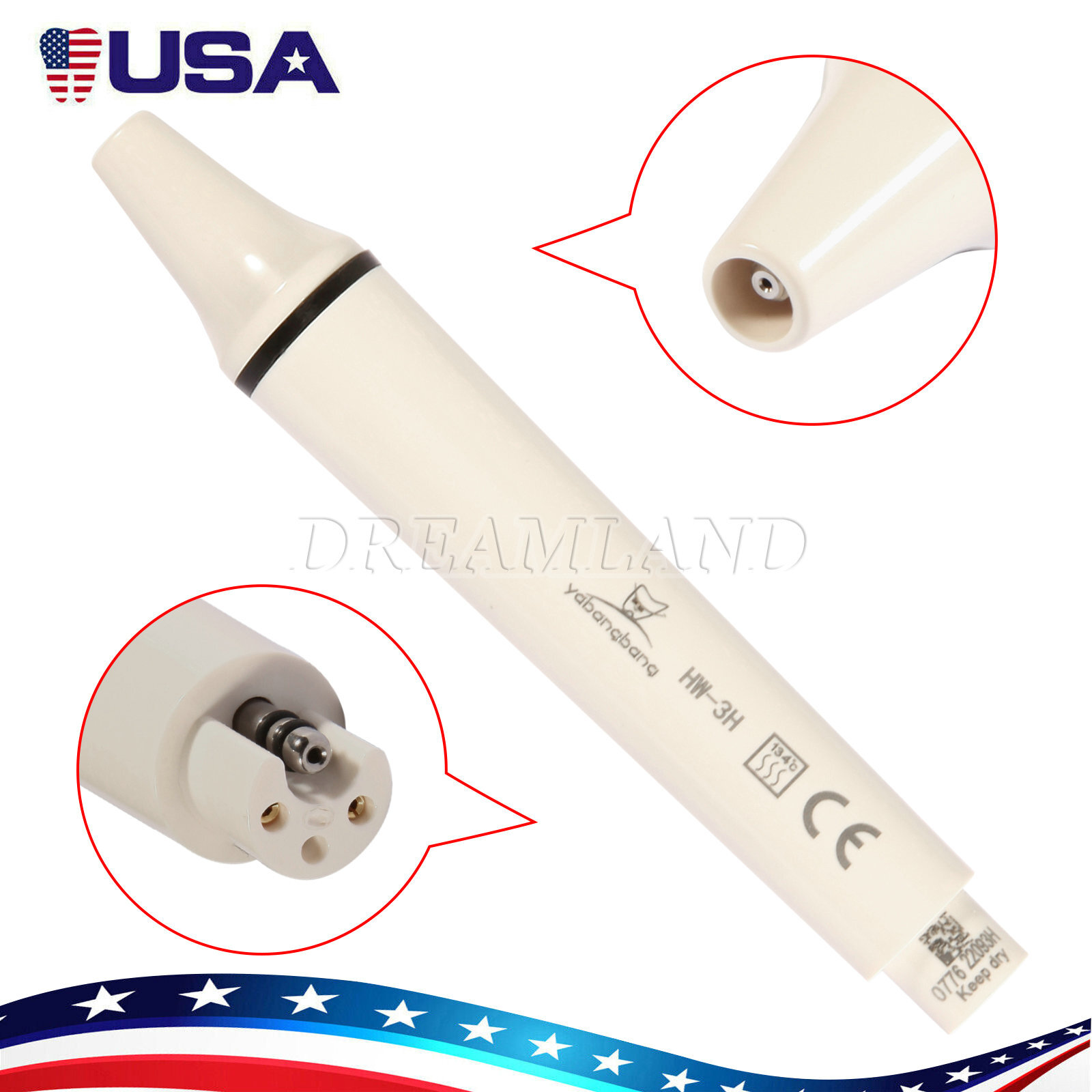 Detachable Dental Ultrasonic Scaler Handpiece HW-3H Fit For WOODPECKER EMS VRN