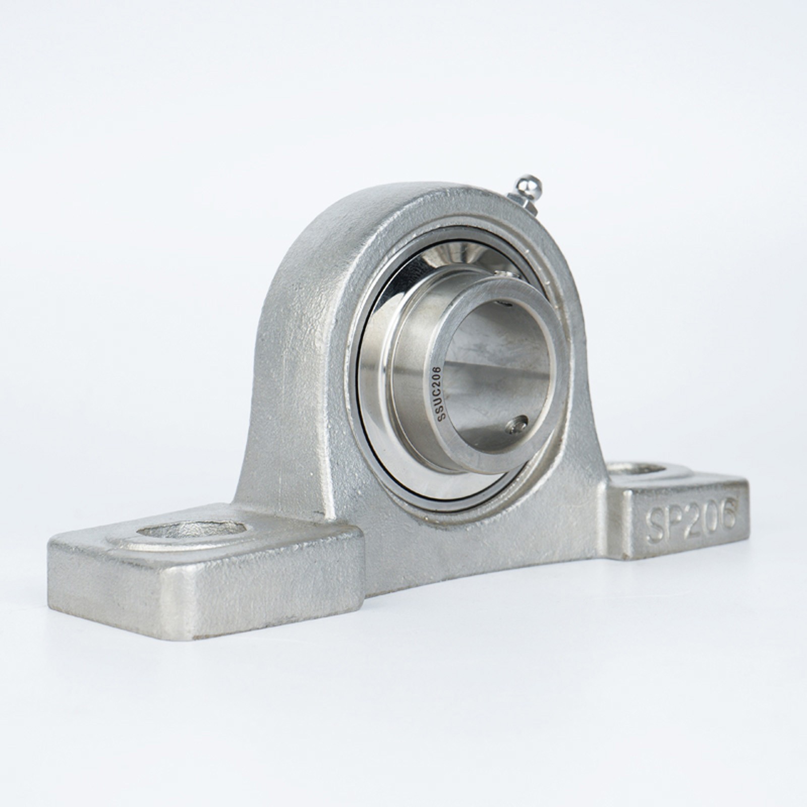 Stainless Steel SUCP201-212 Pillow Block Bearing 12~60mm Bore 2 Bolt Solid Base
