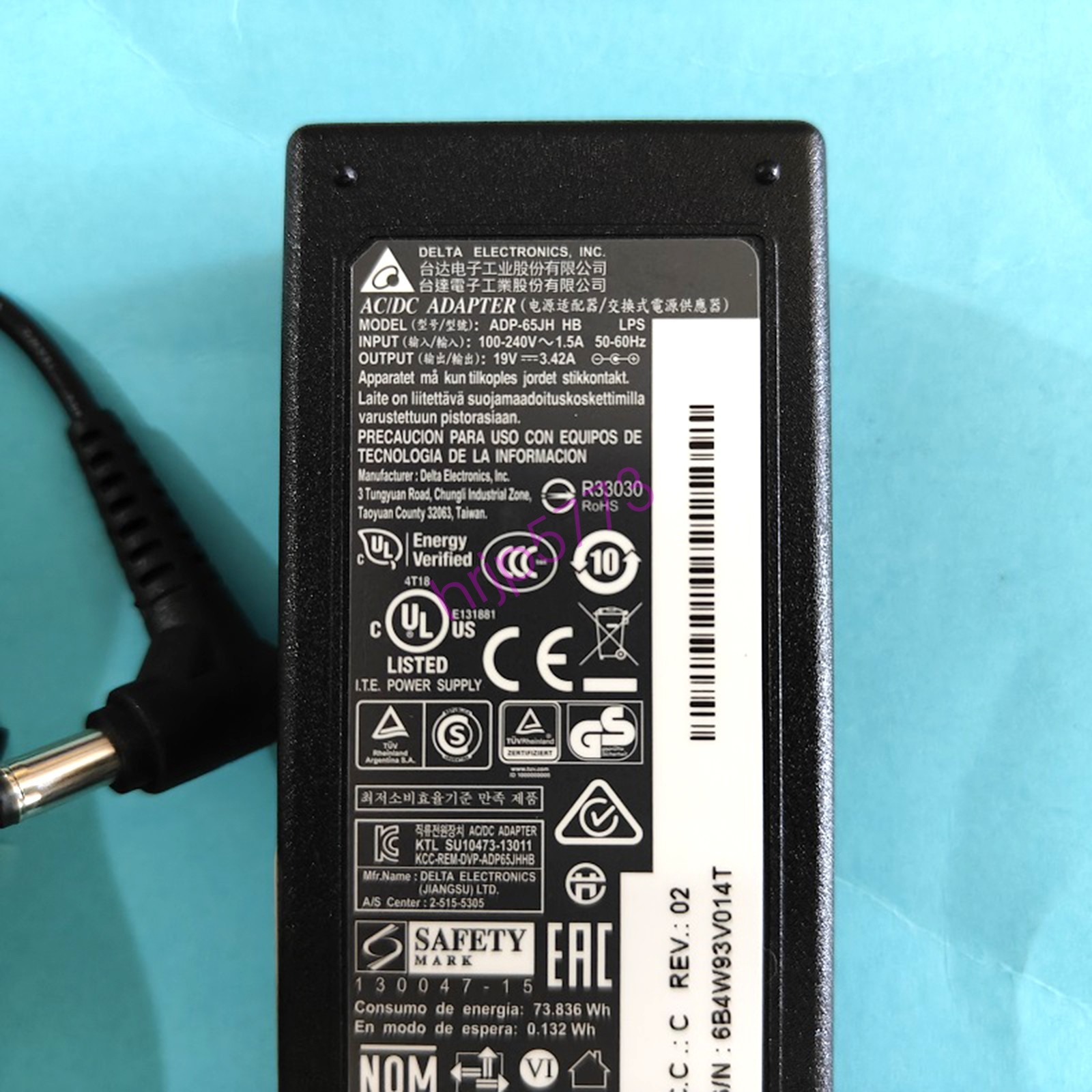 1PC NEW for Delta AC Adapter ADP-65JH HB 19V 3.62A 65.0W Fast Shipping#SF
