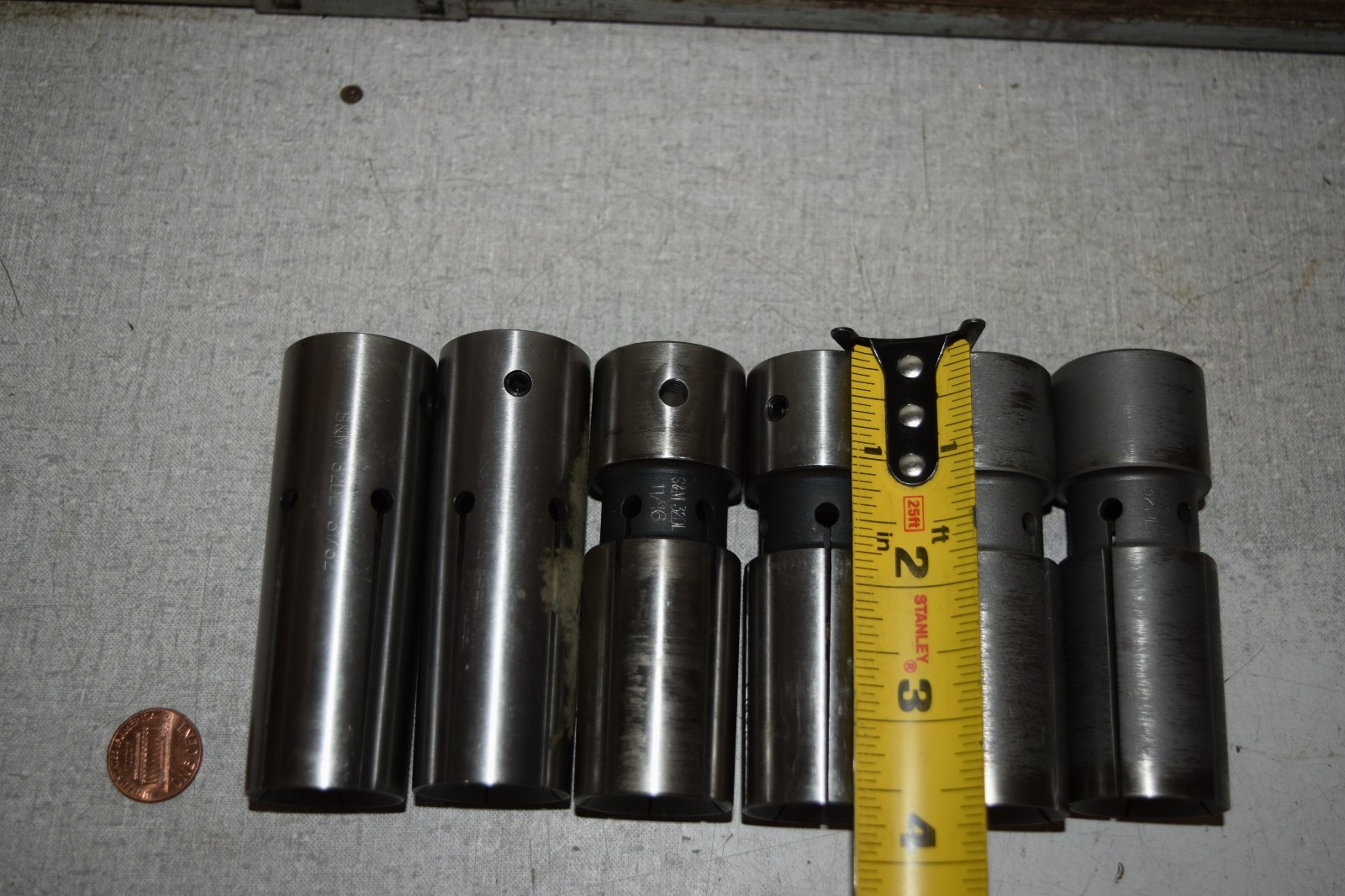 S&M Southwick & Meister 32DL Bar Loader Feeder Collet Collets Lot of 6