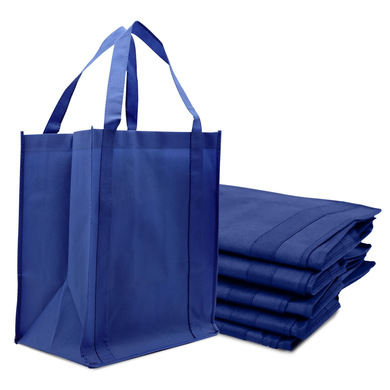 Novel Box 5 Pack Royal Blue Non-Woven Reusable 13x15x10 Inches,