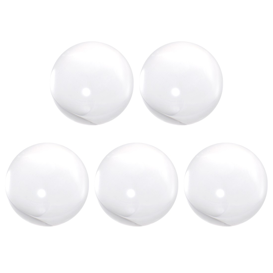 5PACK 18mm Diameter Acrylic Ball Clear/Transparent Sphere Ornament 0.7″