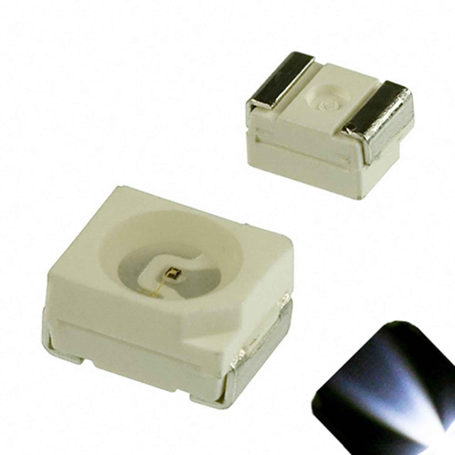 100 x LED PLCC2 1210 3528 Cool Clear White SMD LEDs Super Ultra Bright PLCC-2