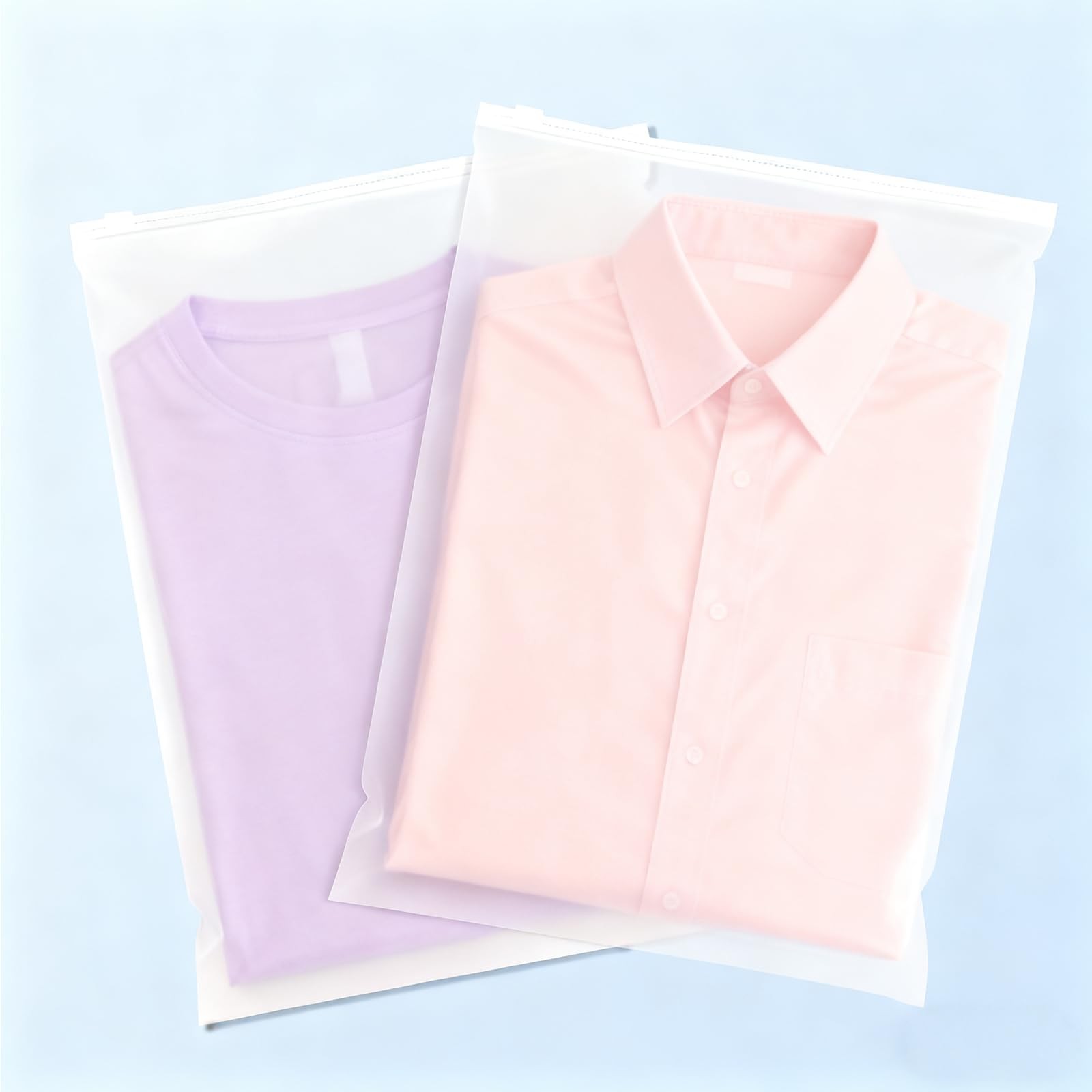 100Pcs Clothing Packaging Bags 10×13 Inch-Plastic Zipper Apparel Bags for Shi…