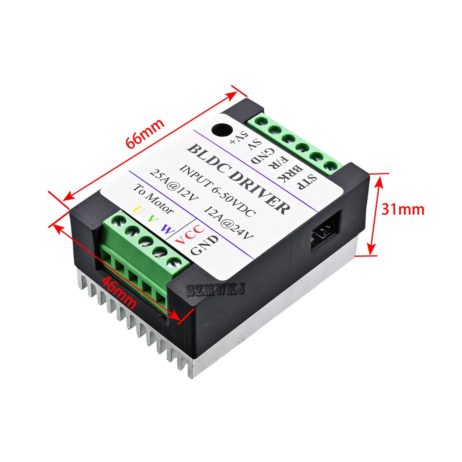 Sensorless BLDC Motor Controller 300W for Vacuum Blower Pump RC Motor PWM 12-48V