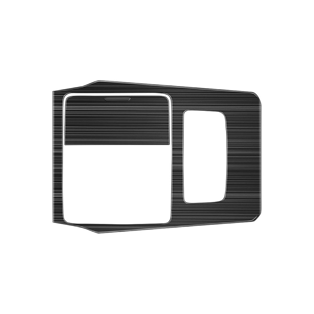 CX-90 Shift Panel Cover Trim & Dashboard Frame Black Brushed Stainless 2PCS