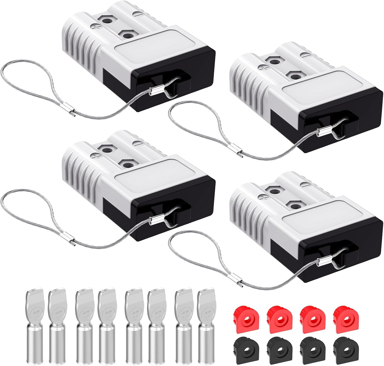 Anderson Connector, 175AMP 1/0AWG Battery Quick Connect W/Hard Cover 12V-36V And