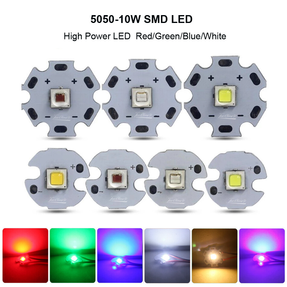 10W High Power LED 5050 chip Red Green Blue UV white Emitter Diode for DIY Parts