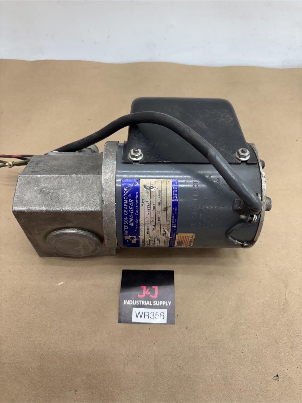PATERSON GS0901 MINA-GEAR 115V-AC 1680RPM GEAR 30:1 skcp10ng258a GE Motor