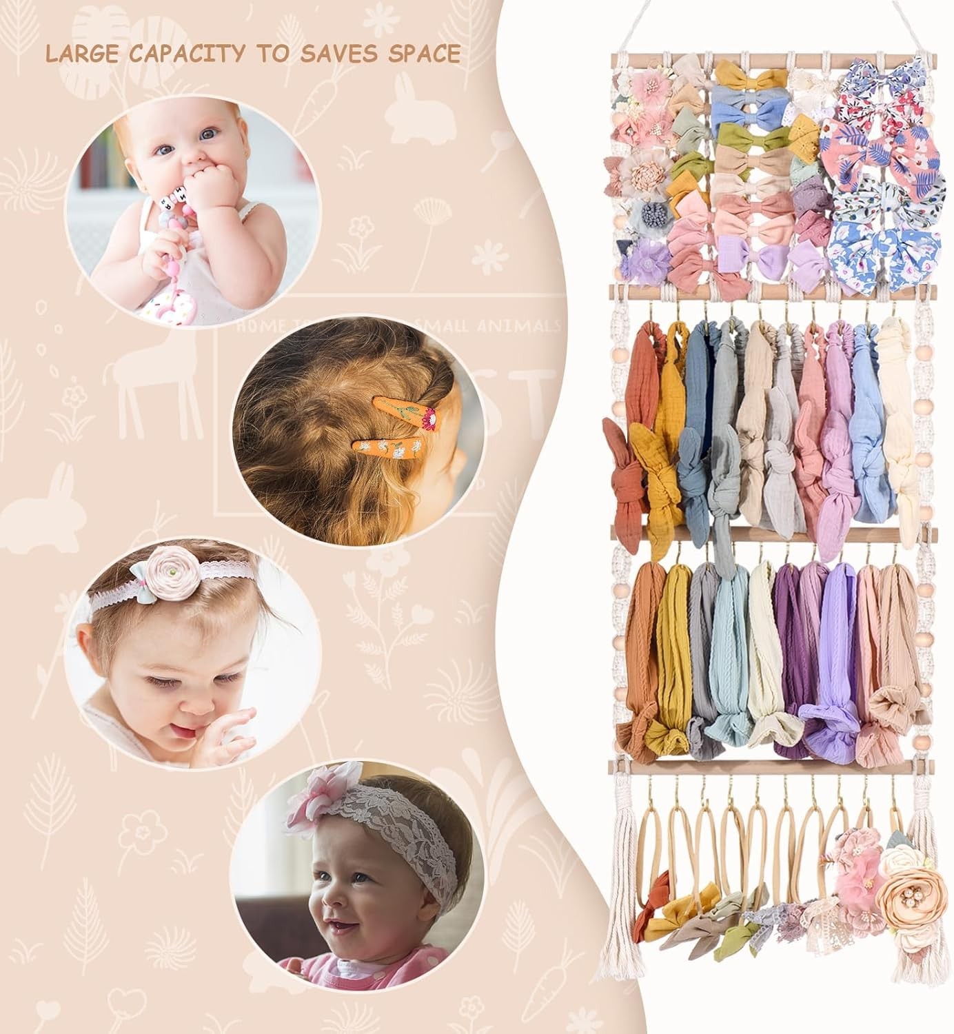 VISATOR Headband Pink, Beige, Light Purple, Dark Yellow, Green, Blue