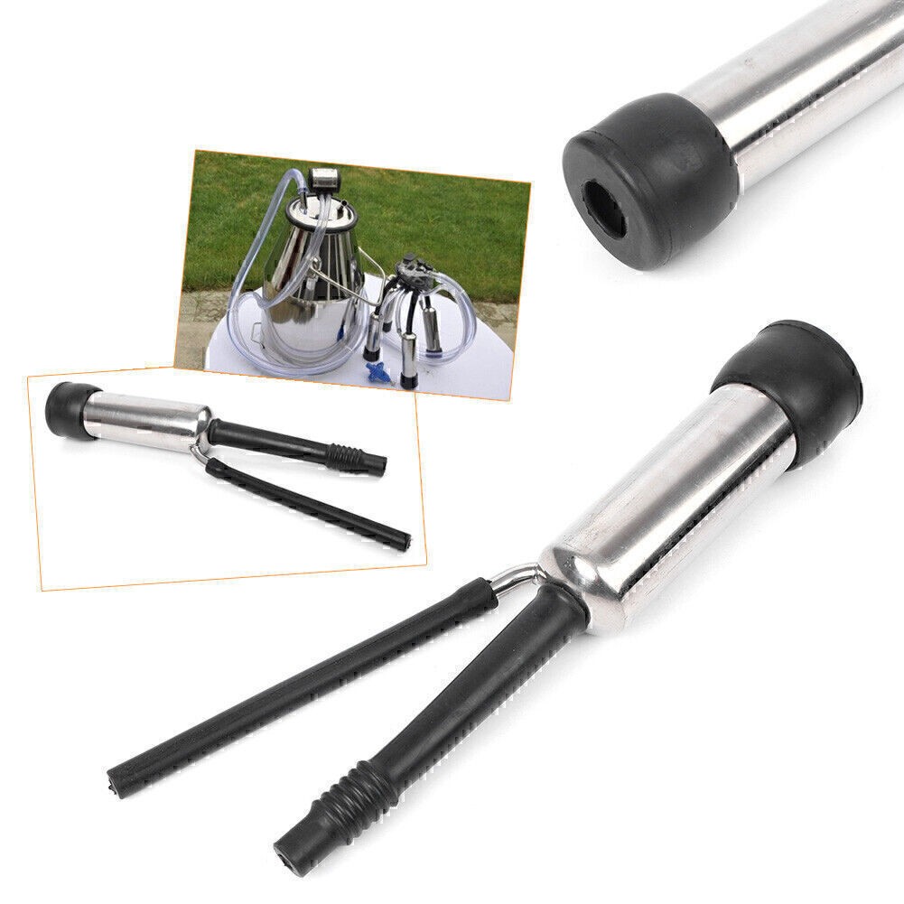 Cow Milking Machine Partial Stainless Cup Shell w/ Inflation Liner 30.5 cm/12”