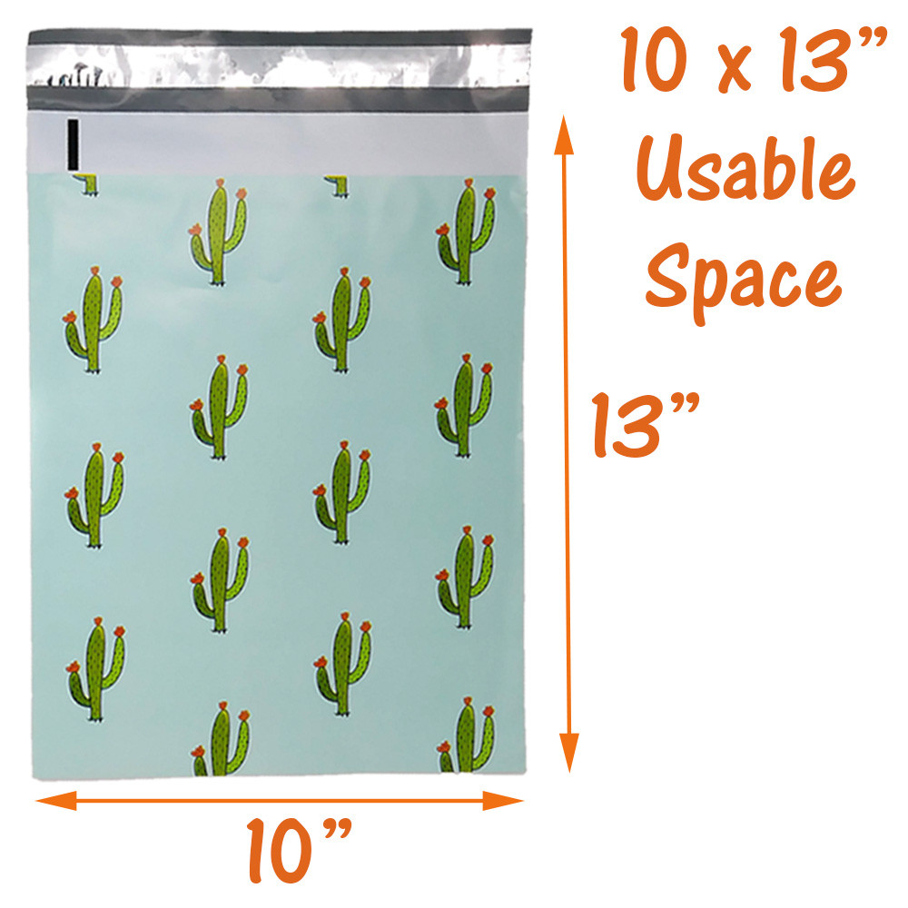 10×13″ Designer Tropical Poly Mailers Combo Pack, Quality Shipping Bag Envelopes