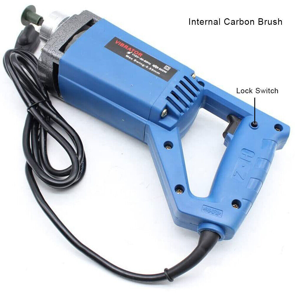 Concrete Vibrator 800W Heavy Duty 3/4HP Remove Air Bubbles w/ 3.9ft Shaft Hose