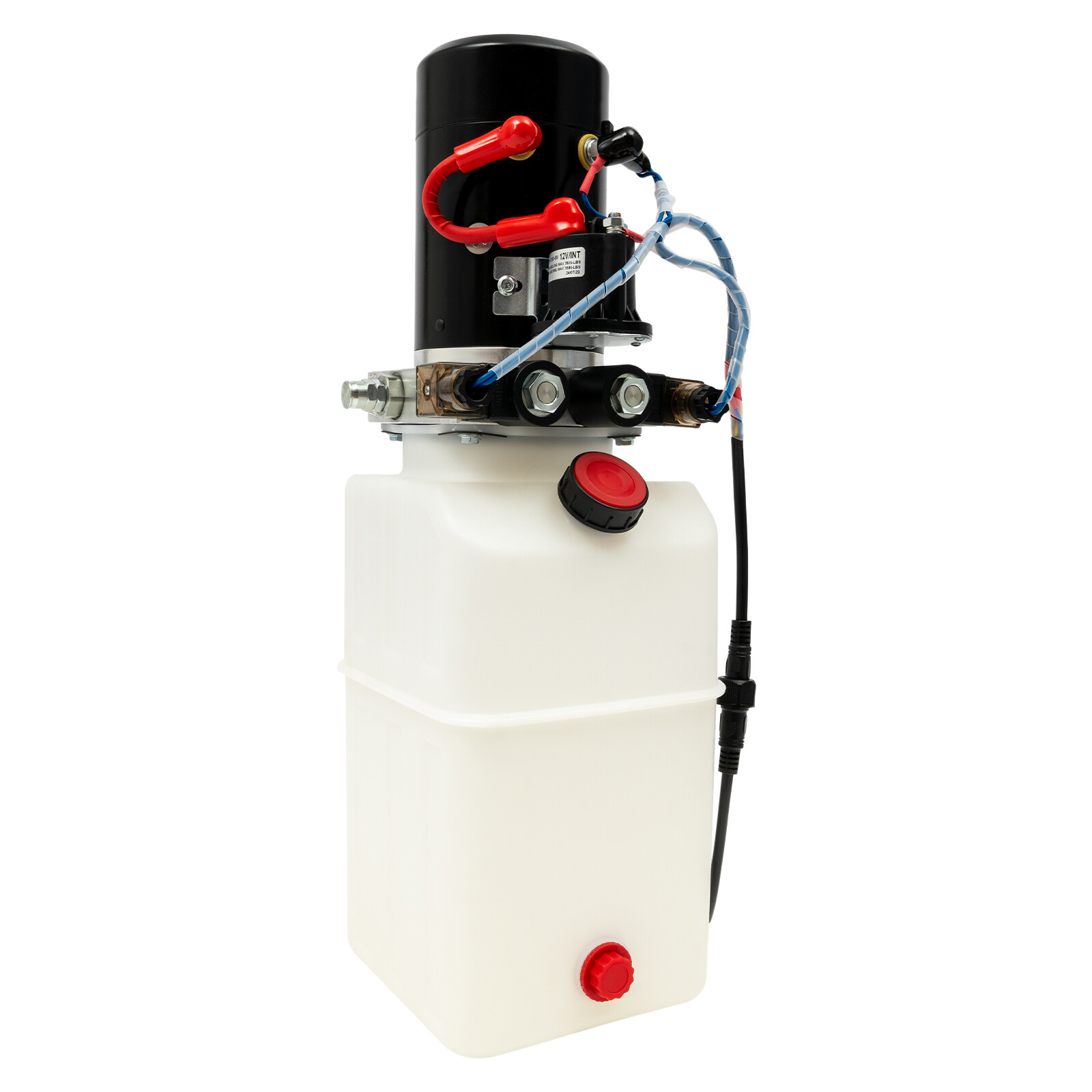 5.68L/6QT Single Acting Hydraulic Pump Hydraulic Pump Motor 1.6KW DC12V 3000RPM
