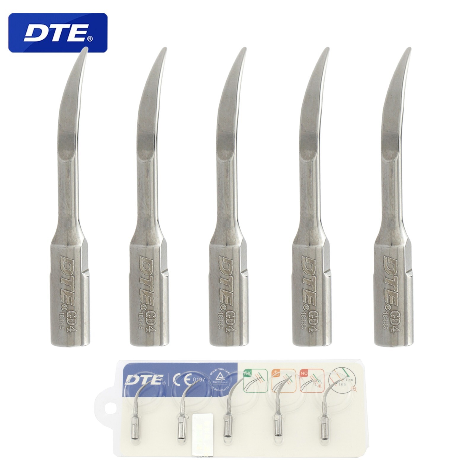 Woodpecker Dental Ultrasonic Scaler DTE V3 LED Handpiece HD-7L Piezo Tip GD1 PD1