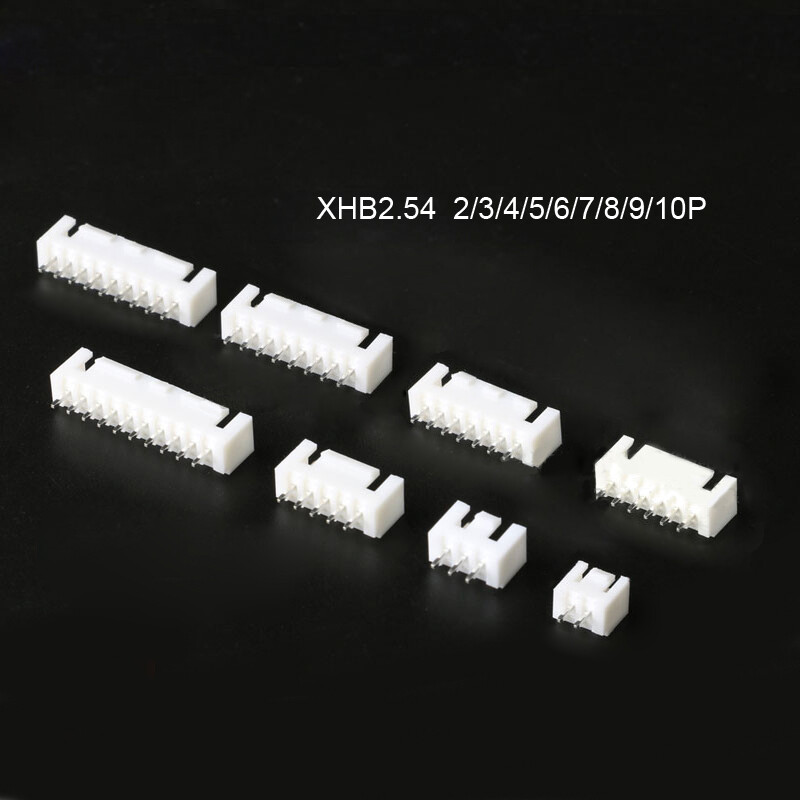 XHB2.54 Straight Pin Socket Connector with Buckle 2/3/4/5/6/7/8~10P 2.54mm Pitch