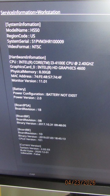 Samsung HS50 w/ 2 Probes: CA2-9AD and EVN4-9