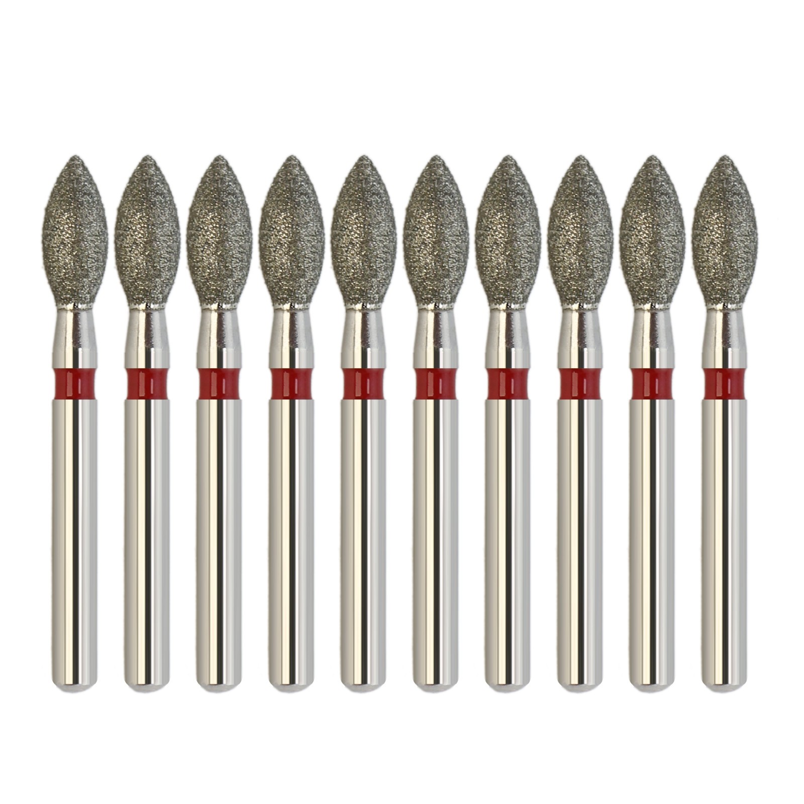 Dental Burs Diamond Red Football Bur FG 368/023F Fine Grit Friction Grip Egg