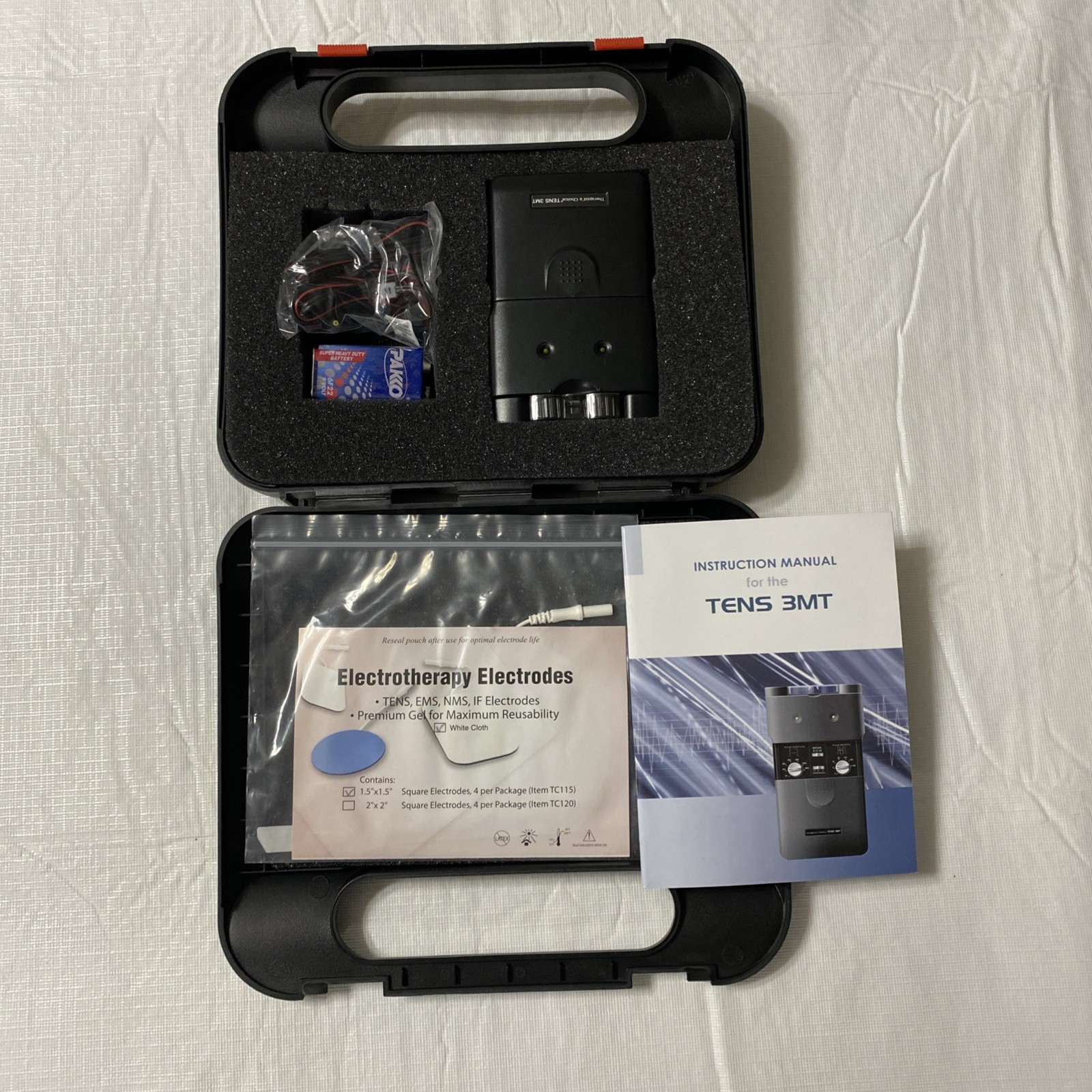Therapist’s Choice TENS Unit Muscle Stimulator with Accessories 3MT