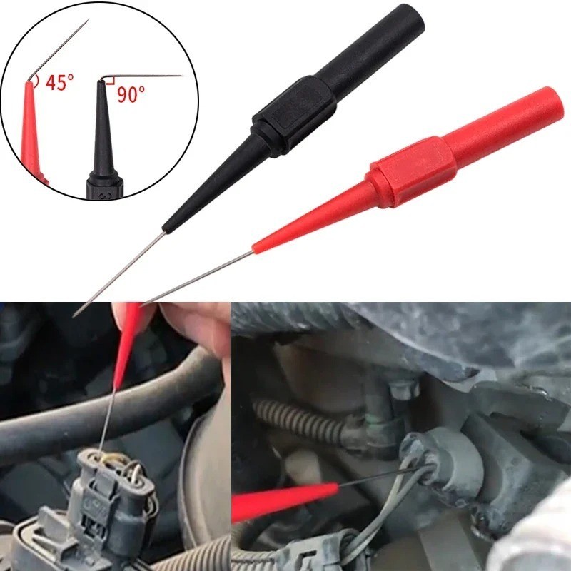 10PCS Multimeter Test Lead Probe Extention Back Piercing Needle Tip Test Probes