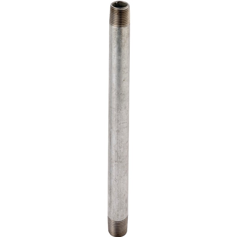 ProSource 3/4X10G Pipe Nipple, 3/4 in, Threaded, Steel, 10 in L
