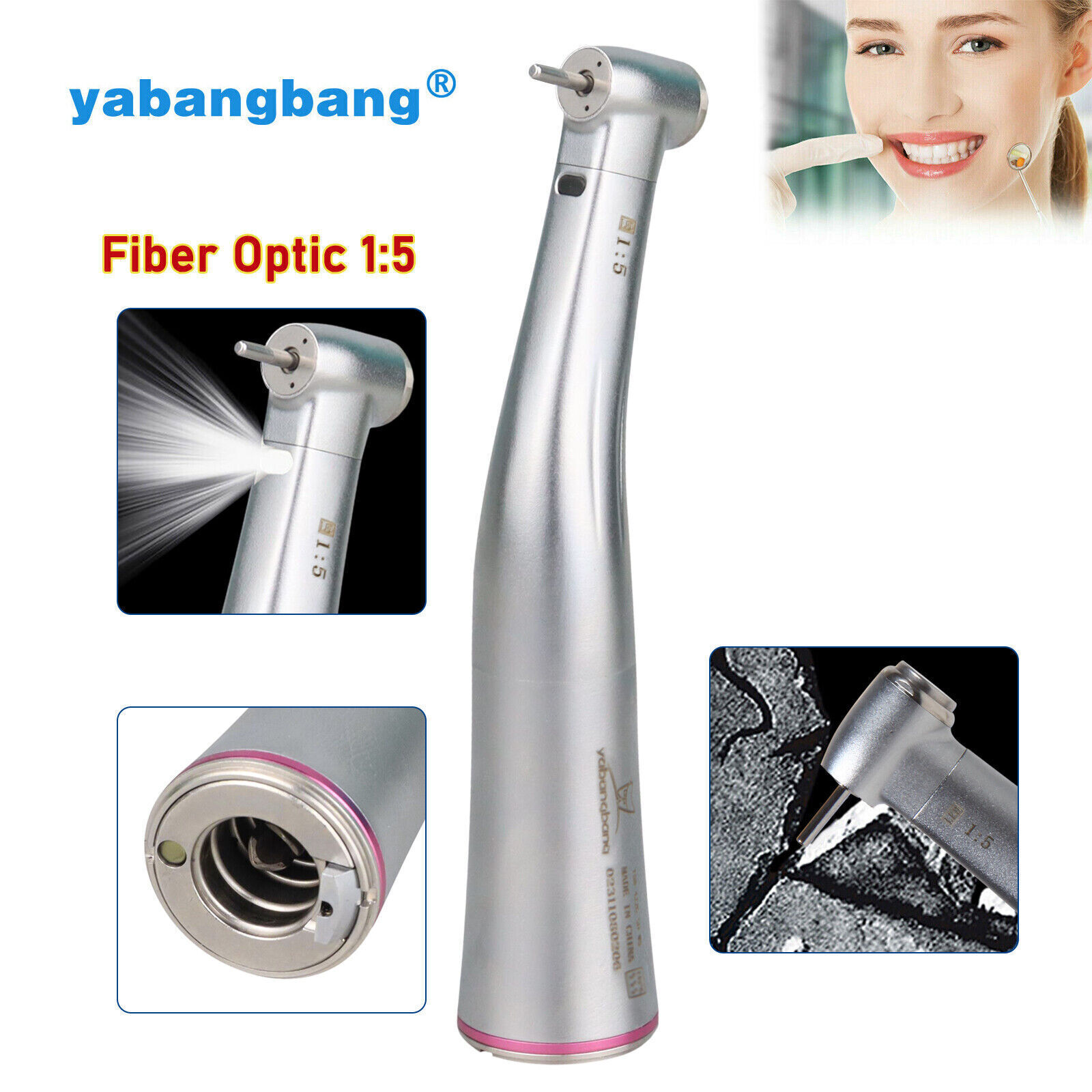 Dental Brushless Electric Micro Motor /1:5 increase (LED) Handpiece fit NSK SP5