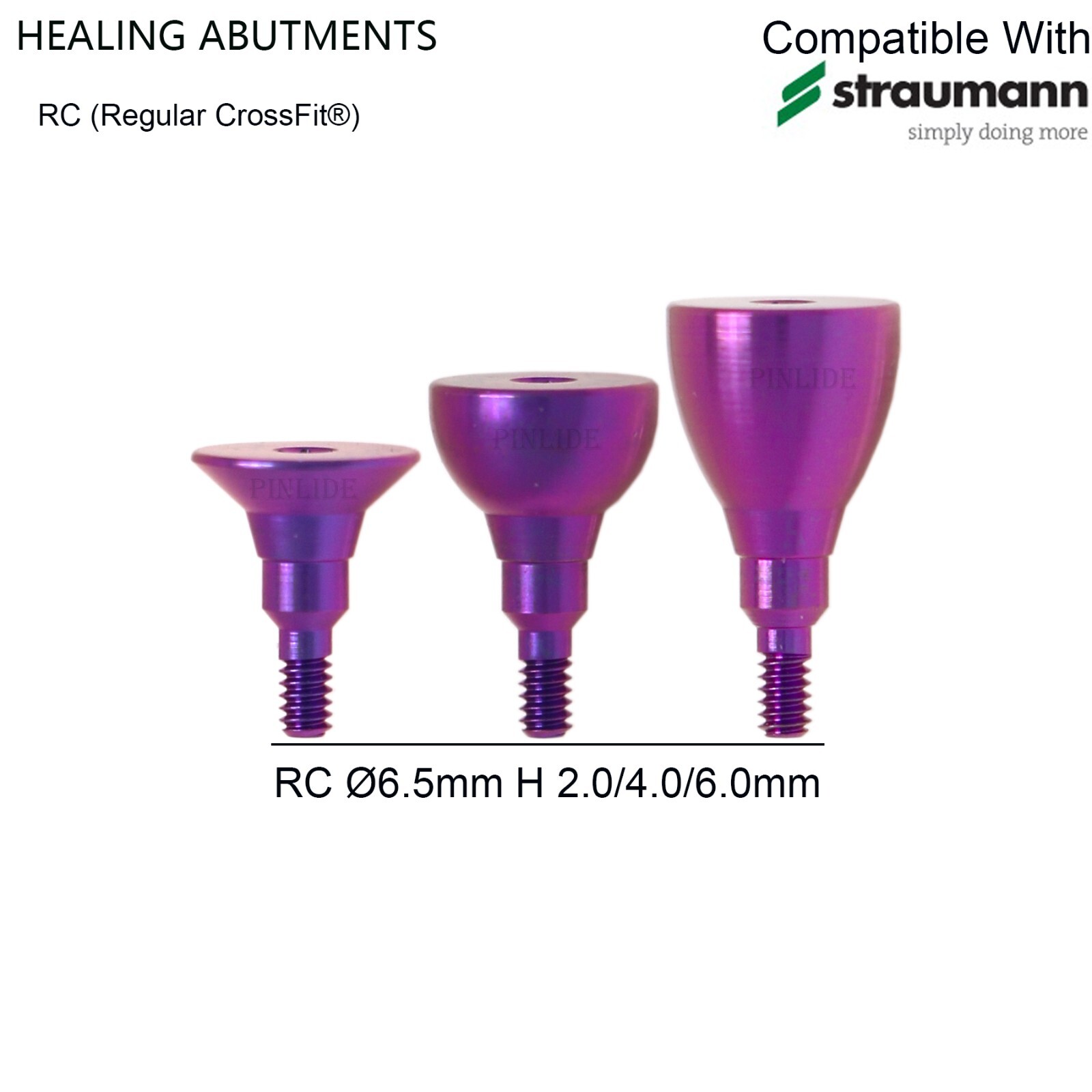 5Pcs/Set US Dental Healing Abutment Cap NC/RC for Straumann ITI-Bone Level NC/RC