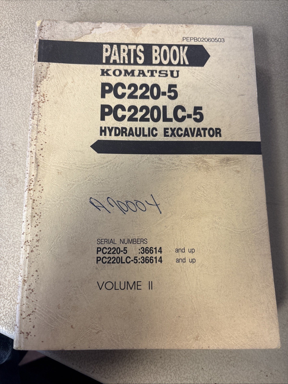 Komatsu PC220-5 PC220LC-5 Hydraulic Excavator Volume 1 and 2