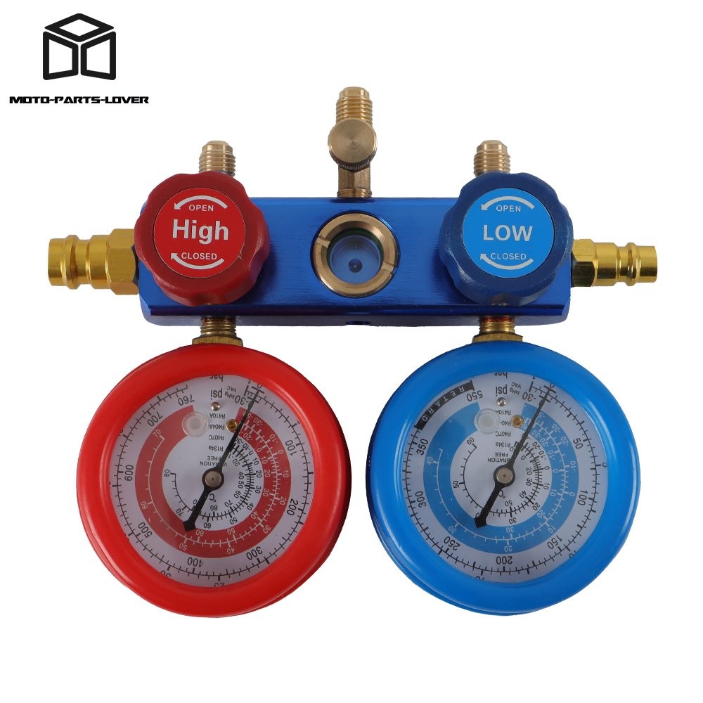 3 CFM 110V / 60HZ AC Manifold Gauge Set Air Vacuum Pump HVAC & R134A Kit