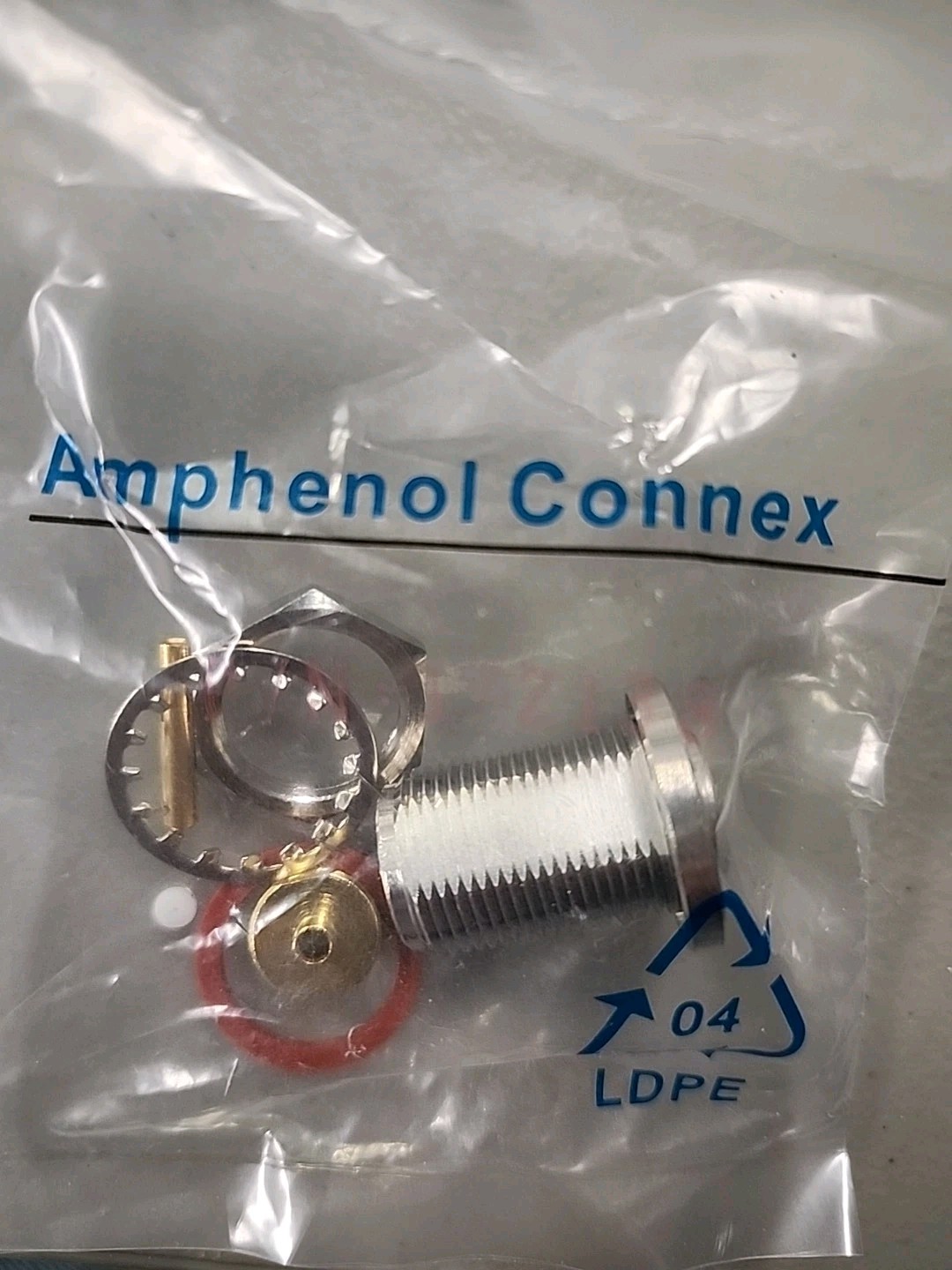 AMPHENOL 172138, N Type Connector Jack, Female Socket 50 Ohms Panel Mount (x6)
