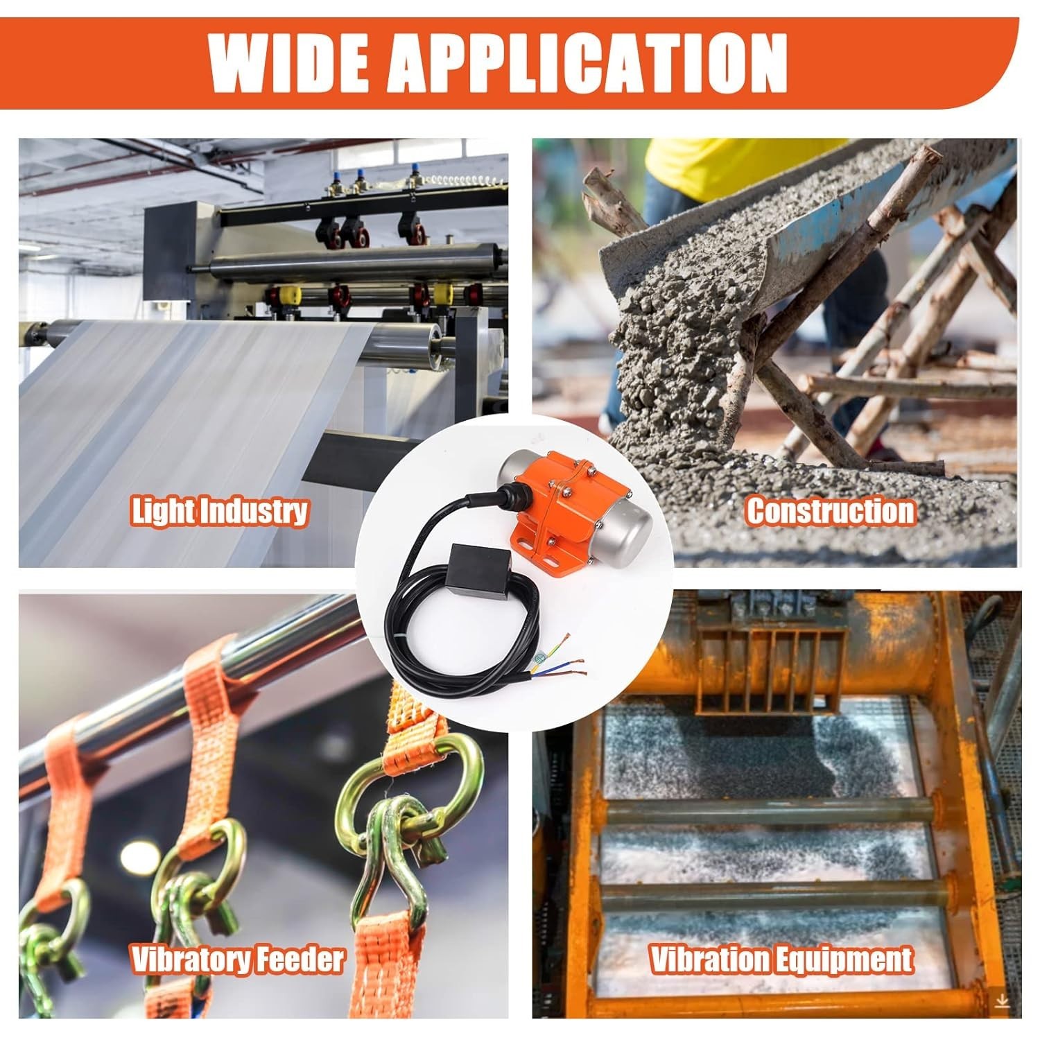 Durable 30W Concrete Vibrator Motor – Low Noise & Waterproof Insulation Features