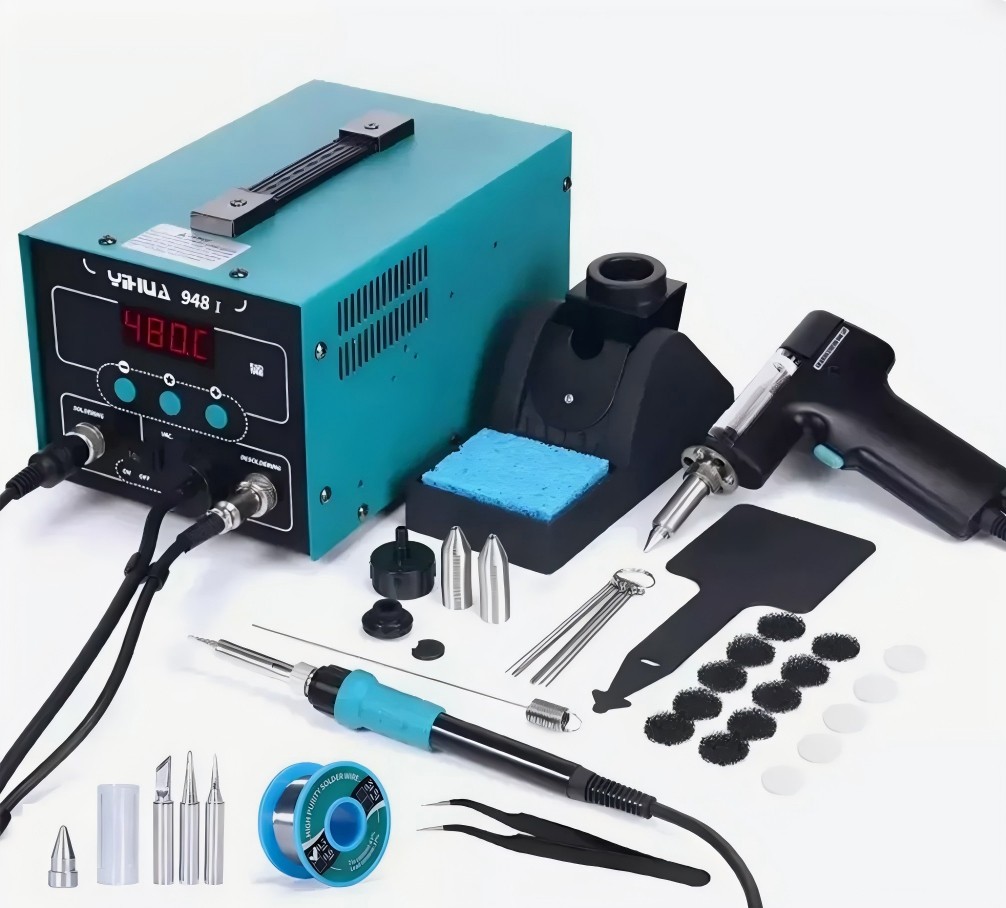 YIHUA 948-I Desoldering Gun Vacuump Pump Solder Suction Soldering Iron Station