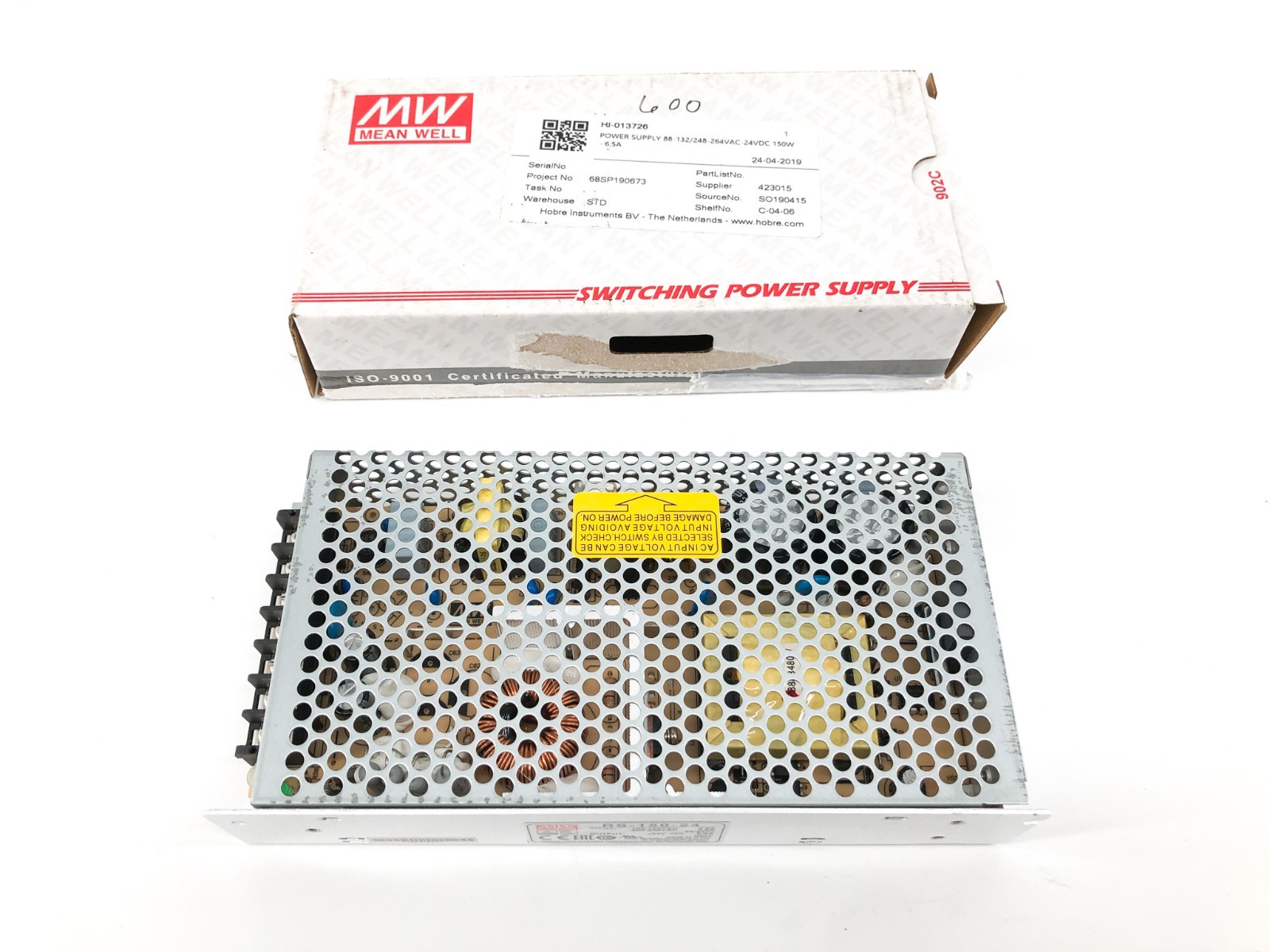 New Mean Well RS-150-24 AC/DC Power Supply 24VDC @ 6.5A 150W