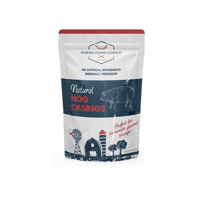 Natural Hog Casings, Edible Sausage Skins for Meat Processing – All Natural 8 oz