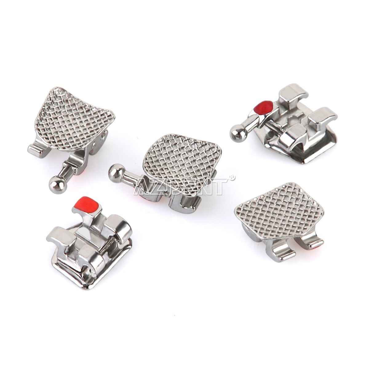 10 Sets AZDENT Dental Orthodontic Brackets Braces Mini MBT.022 Hooks 345