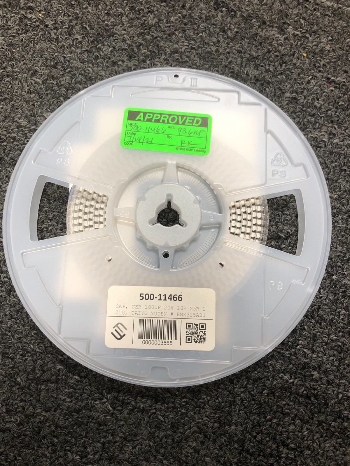 Taiyo Yuden EMK325ABJ107MM-T SMD Ceramic Capacitor Reel 100uF 16V X5R 1210