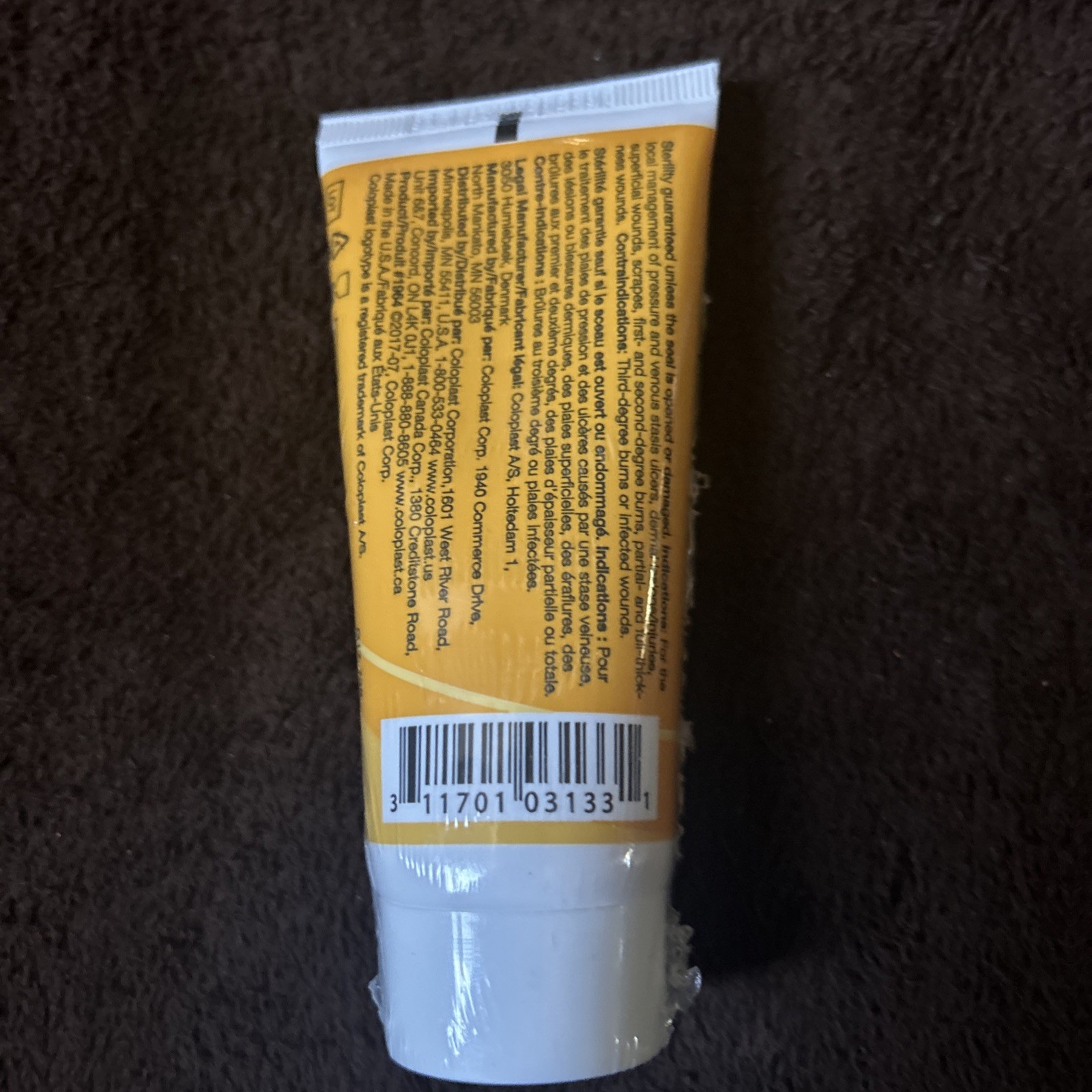 Coloplast Triad Hydrophilic Paste Wound Dressing 6 oz Zinc Oxide Sterile Sealed
