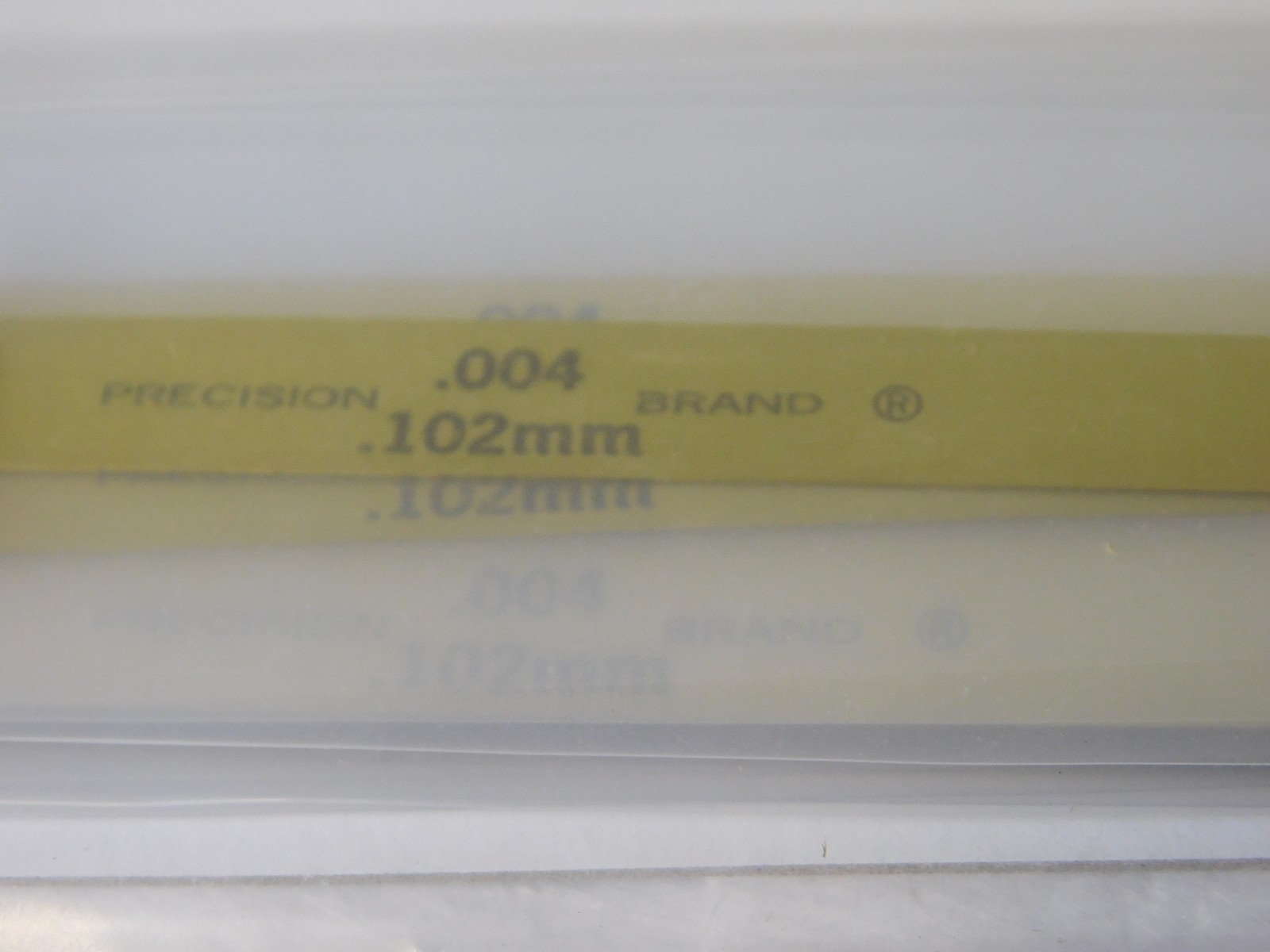 Precision Brand 0.004” Brass Thickness Gage 1/2” x 12” Blades (Pack of 12) 76235
