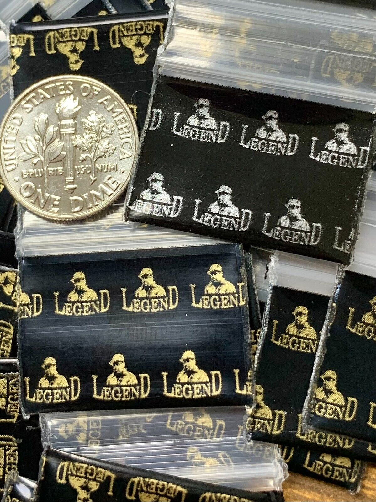 BaggiesSince1987 – 1034 Design Bags 100PCS el Chapo Silver/Gold MIX, READ DETAIL