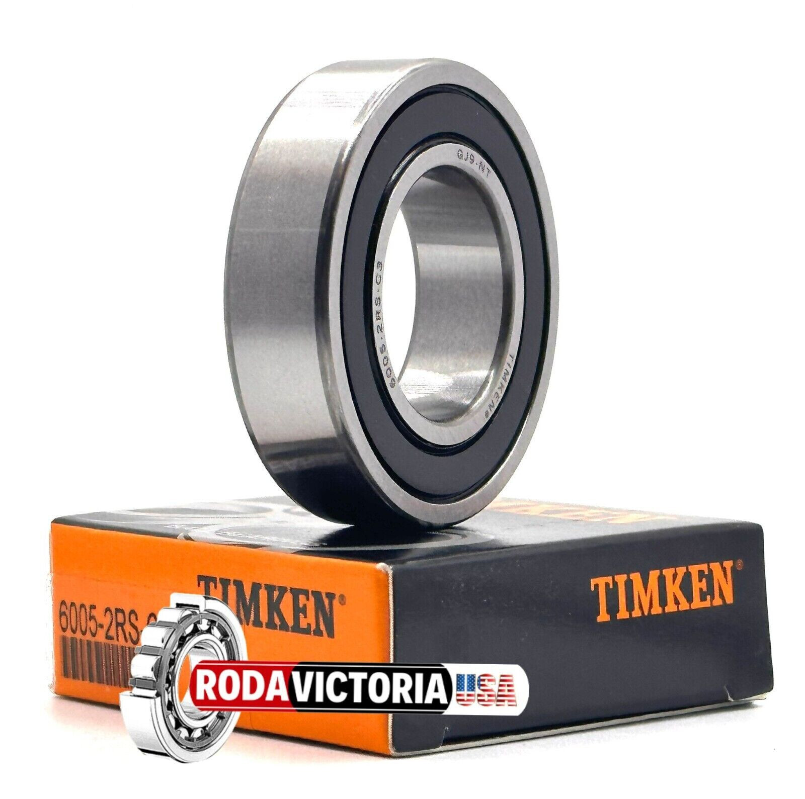 TIMKEN 6005 2RS C3 DEEP GROOVE BALL BEARING, RUBBER SEALED 25x47x12mm 6005-2RSC3