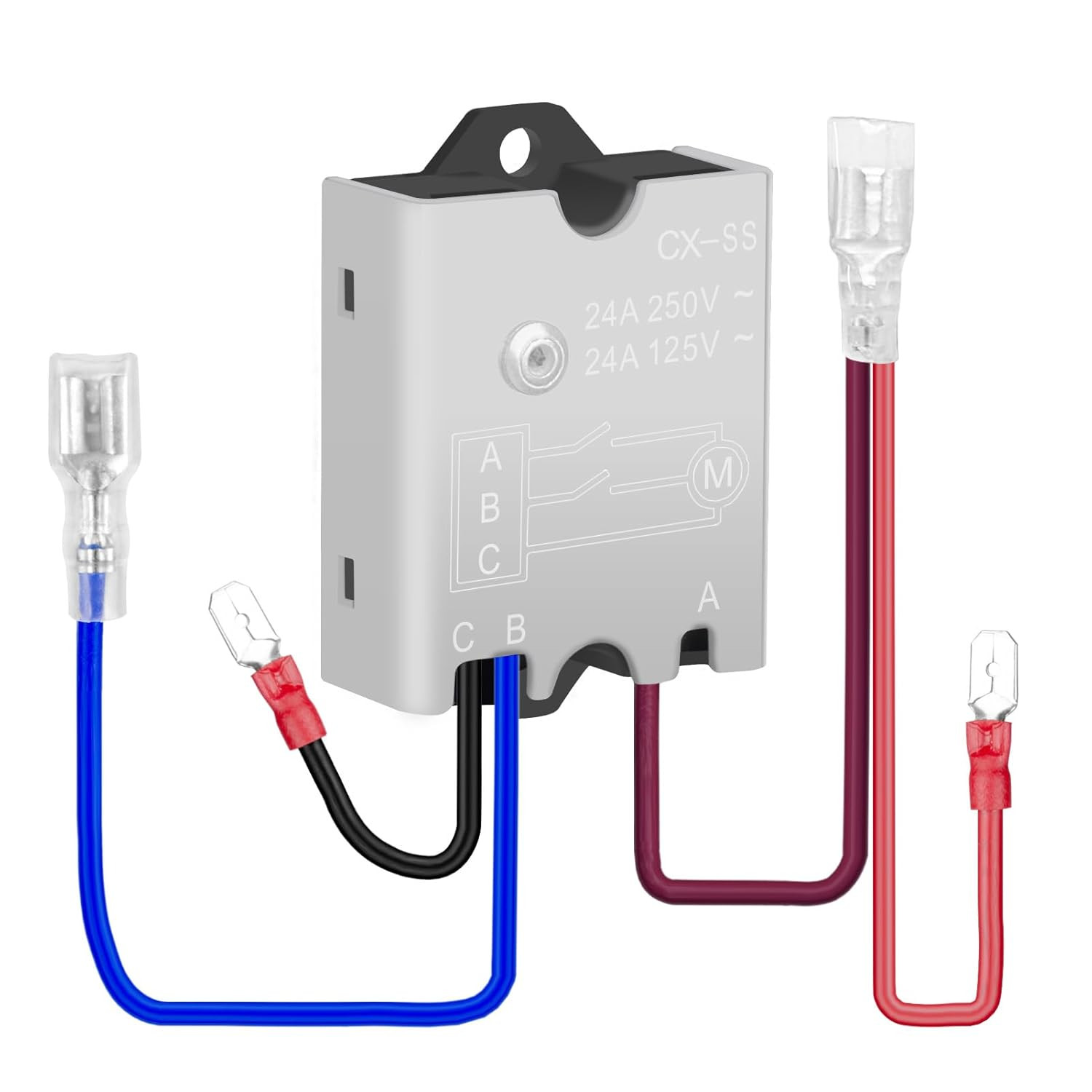 125/250V 24A Soft Start Module with Pre-Wiring, Soft Start Switch, Soft Start Re