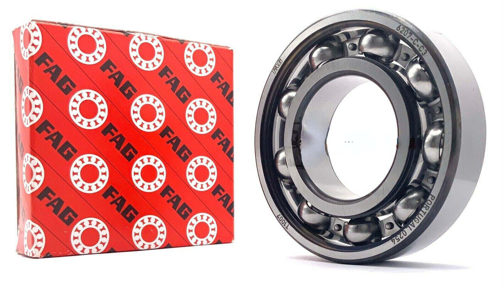 FAG 6207 C3 OPEN NO SEALS Deep Groove Bearing 35 x 72 x 17mm