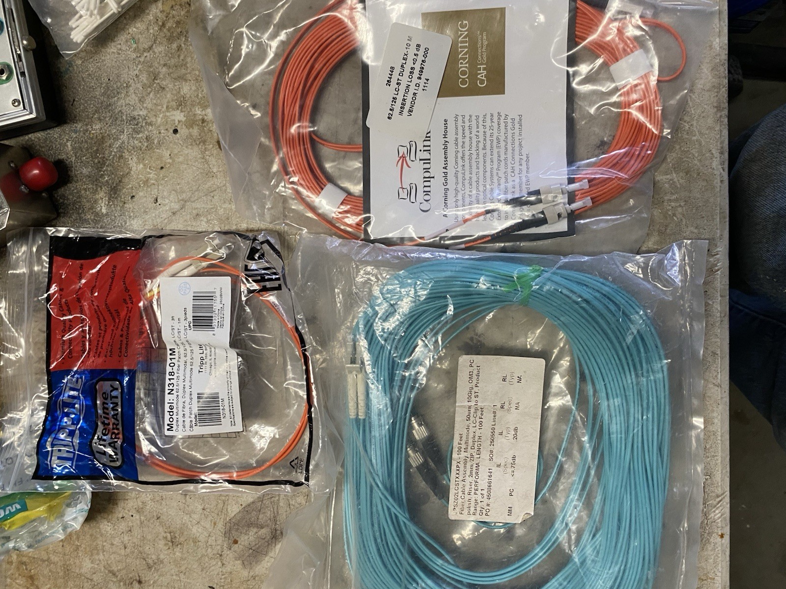 fiber optic power meter and power source