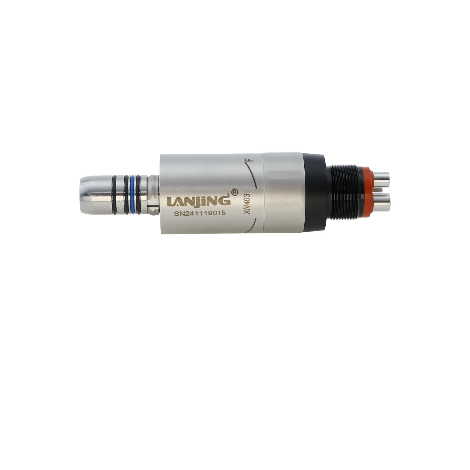 Dental Mini Air Motor Low Speed Handpiece 4 Holes LED 6 Pin ISO E Type LANJING