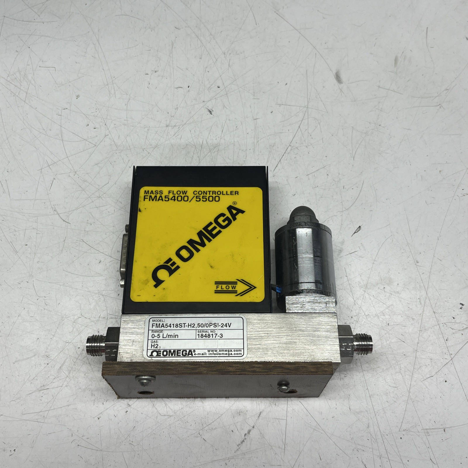 Omega Mass Flow Controller FMA5418ST-H2,50/0-24v 0-5L/min
