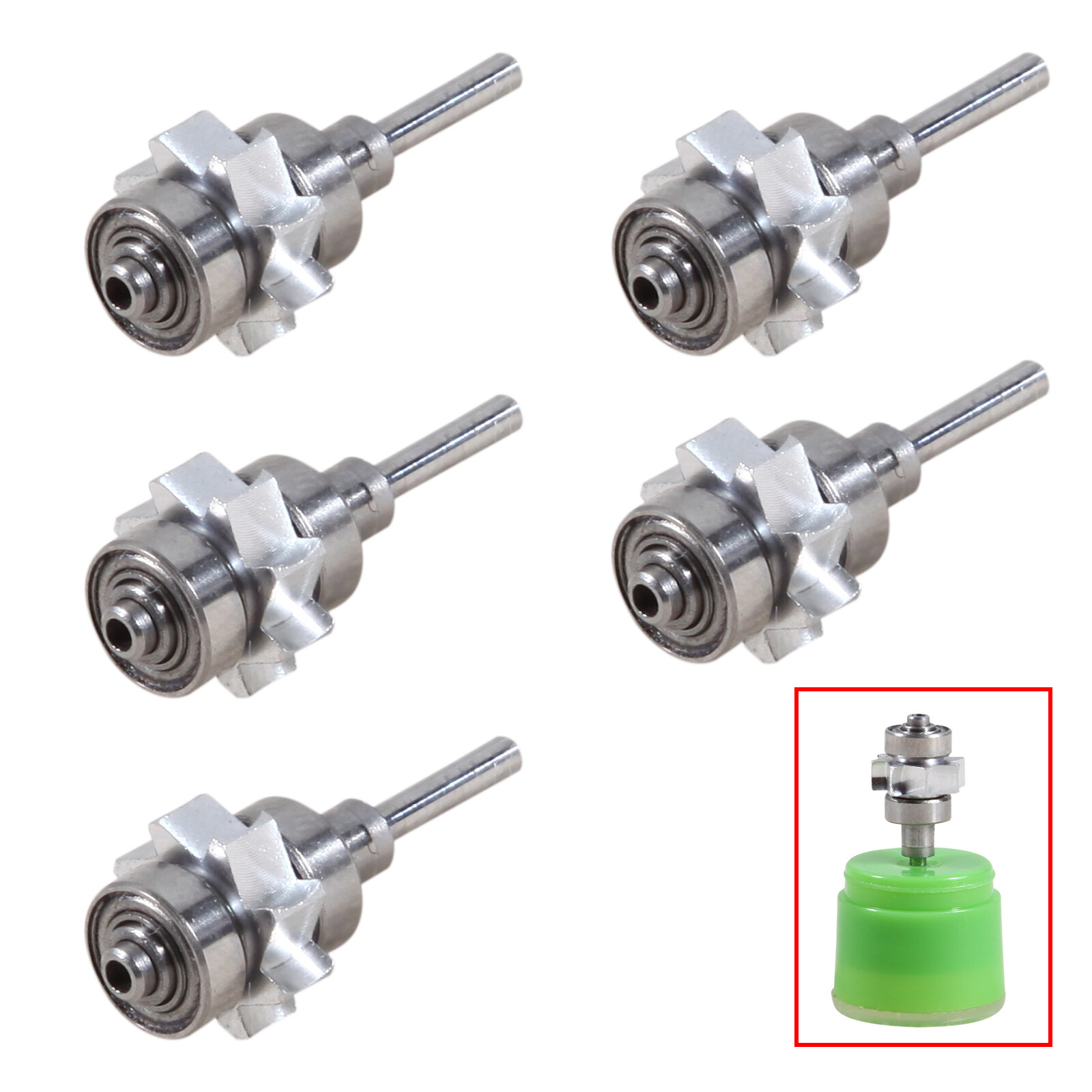5X Dental 45 Degree Turbine Cartridge Rotor fit Yabangbang High Speed Handpiece