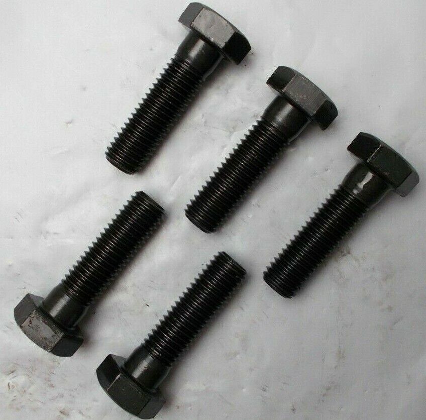 Hex Head Bolt M14 14mm x 2.0 x 50mm Long 10.9 Steel ” 5 Bolts ” M14-2.0×50