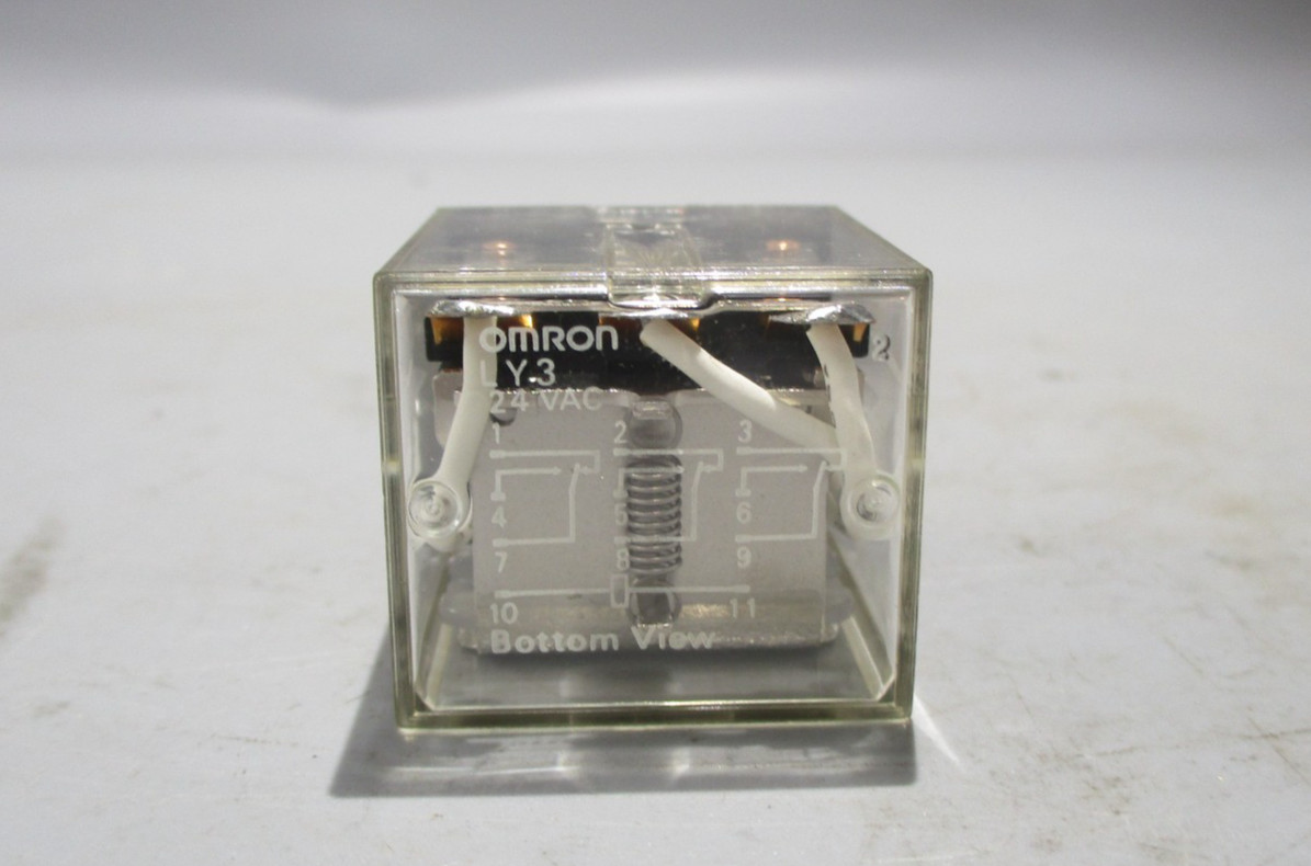 NEW OMRON LY3 RELAY 11 PIN 24VAC COIL
